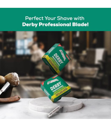 100 Cuchillas de Afeitar Derby Professional Hoja Partida - 3