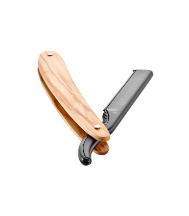 Navaja Dovo Shavette Mango Madera de Olivo - 3