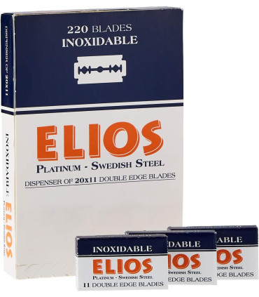 220 Cuchillas de Afeitar Doble Filo Elios - 1