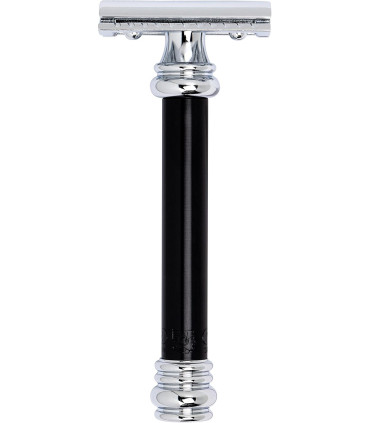 Maquinilla de Afeitar Merkur Barber Pole 38C Negra Peine Cerrado - 1