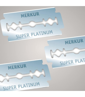 Cuchillas Merkur Super Platinum Doble Filo 10 unidades - 2