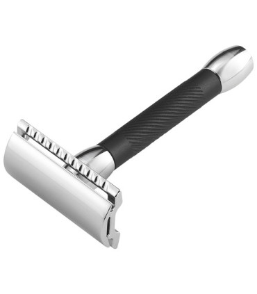 Maquinilla Clásica de Afeitar Merkur 30C Negra Peine Cerrado - 1