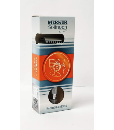 Maquinilla de Afeitar Merkur 30C Mango Negro Peine Cerrado -