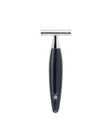 Set Afeitado Mühle Brocha Fibra Sintética y Maquinilla Negro Kosmo - 2