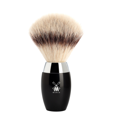 Set Afeitado Mühle Brocha Fibra Sintética y Maquinilla Negro Kosmo - 3