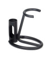 Soporte para Maquinilla y Brocha de Afeitar Negro Omega