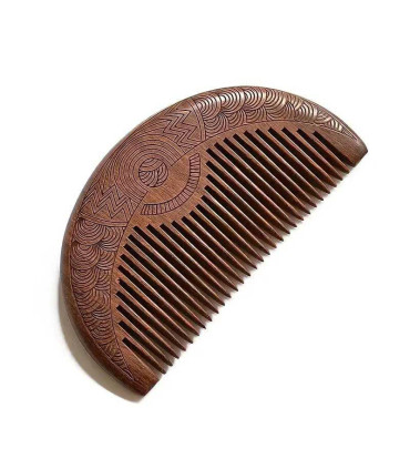 Peine Barba Madera Sándalo Media Luna SensaBien - 2