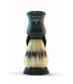 Brocha de Afeitar Pelo Cerda Verde con Soporte Omega