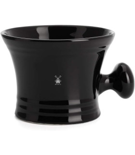 Taza de Afeitado Mühle Porcelana Negra con Asa - 1