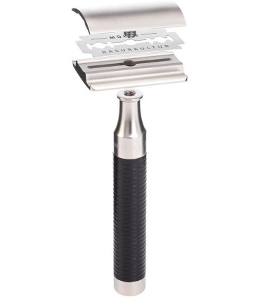 Maquinilla de Afeitar Clásica Mühle Rocca Negro/Cromo Peine Cerrado - 2