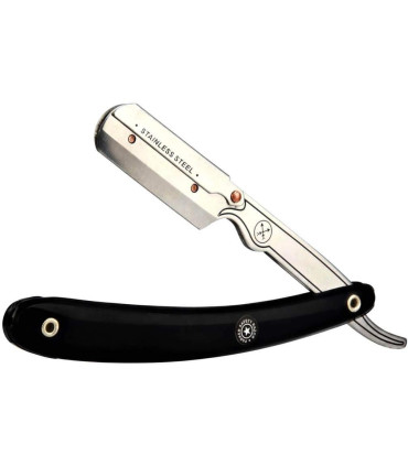 Navaja Barbero Parker Acero Inoxidable SRB Mango Negro - 1