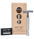 Maquinilla Afeitar Parker 68S Inox Peine Abierto - 4