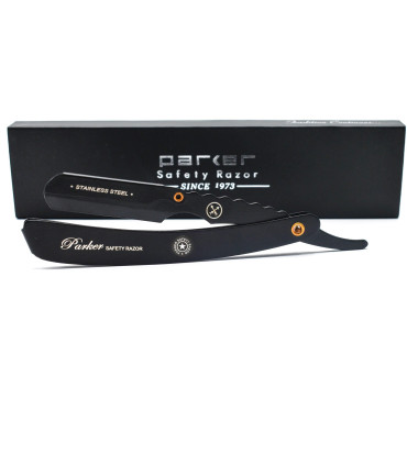 Navaja Barbero Parker Acero Inoxidable Negra SRXBLK - 5