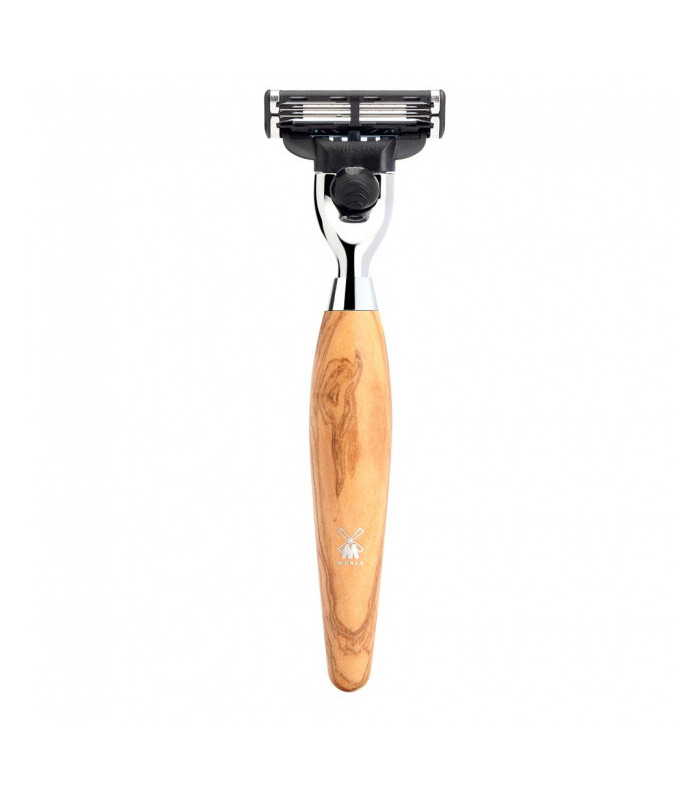 Maquinilla de Afeitar Mühle R870M3 Kosmo Gillette Mach3® Madera Olivo Maquinilla de Afeitar Mühle R870M3 Kosmo Gillette Mach3® Madera Olivo