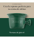 Taza Afeitado Verde con Asa Proraso - 2
