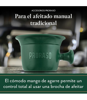 Taza de Afeitado Proraso Verde con Asa - 3
