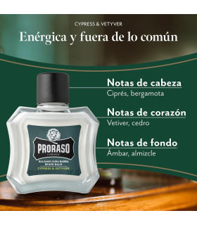 Bálsamo Barba Cypress y Vetyver Proraso 100ml - 2