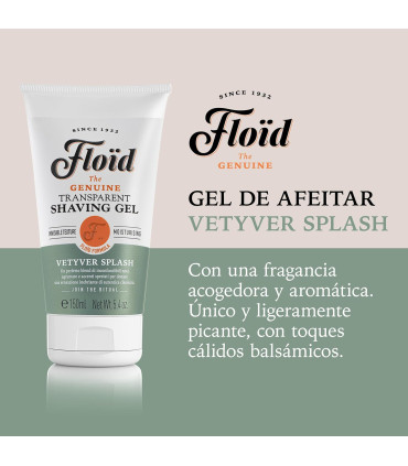 Gel de Afeitar Transparente Vetyver Splash Floïd 150ml - 3