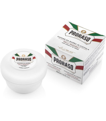 Jabón de Afeitar Té Verde y Avena Proraso 150ml - 1
