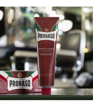 Crema de Afeitar Sándalo y Karité Proraso 150ml Tubo - 4
