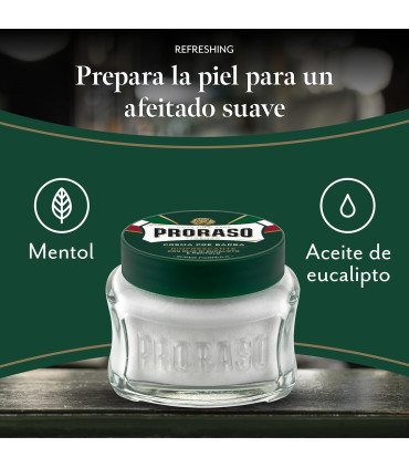 Crema Pre Afeitado Eucalipto y Mentol Proraso 100ml - 2