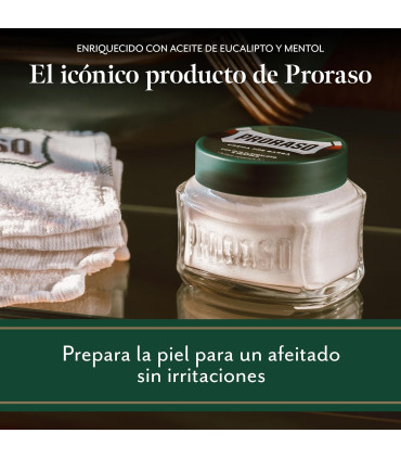 Crema Pre Afeitado Eucalipto y Mentol Proraso 100ml - 3
