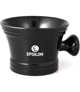Taza de Afeitado Epsilon Cerámica Negra con Asa - 1