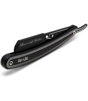 Navaja Barbero Acero Inoxidable Carbon Edition Hey Joe - 3