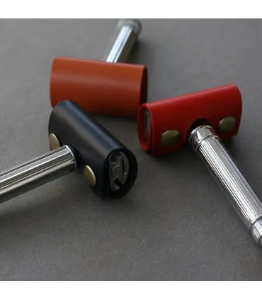 Funda de Cuero Negra Protectora Maquinillas Afeitar SensaBien - 5