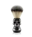 Brocha de Afeitar Pelo Cerda Calavera Plateada SensaBien