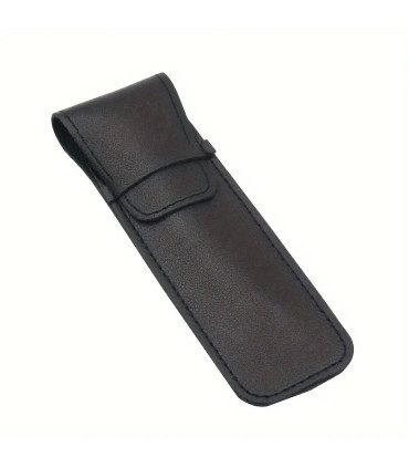 Funda de Cuero Negra Navajas y Maquinillas de Afeitar SensaBien - 1