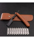 Navaja Barbero Palisandro con Funda Cuero SensaBien - 1