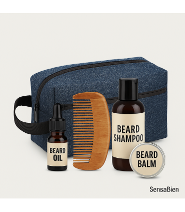 Neceser de Viaje Azul de Lona con Asa SensaBien - 3