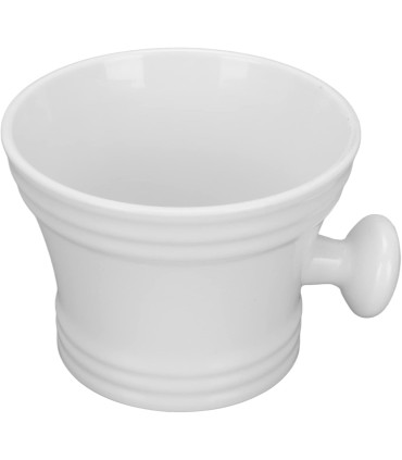 Taza de Afeitado con Asa Blanca Plástico SensaBien - 1