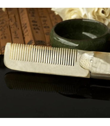 Peine Barba Cuerno Natural Plegable SensaBien - 4