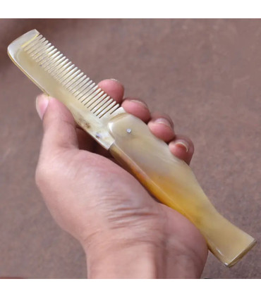 Peine Barba Cuerno Natural Plegable SensaBien - 2