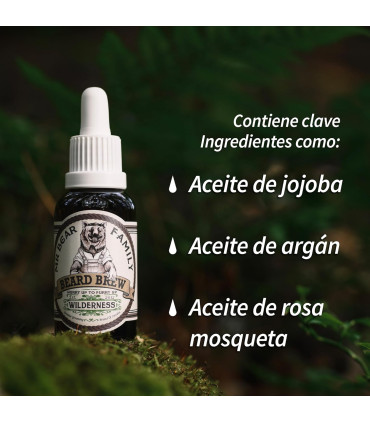 Aceite Barba Mr Bear Family Wilderness 30ml - 2