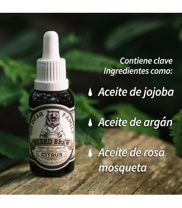 Aceite Barba Mr Bear Family Citrus 30ml - 2