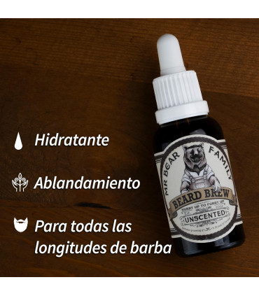 Aceite Barba Sin Perfume Mr Bear Family 30ml - 3