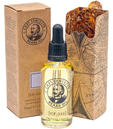 Aceite Barba Private Stock Captain Fawcett 50ml - 1