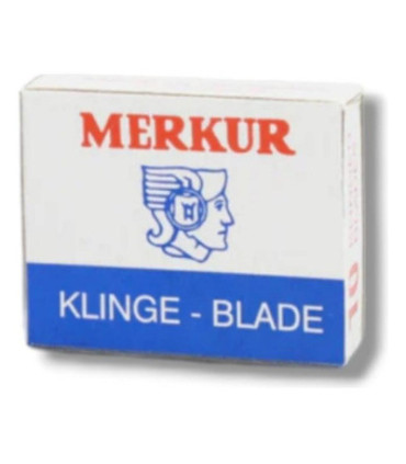 Paquete 10 Hojas Afeitar Maquinilla Bigote Merkur - 1