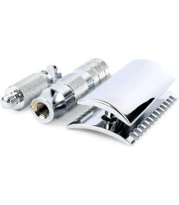 Maquinilla Afeitar Merkur 985 Desmontable Viajes Estuche Peine Abierto - 2