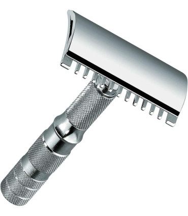 Maquinilla Afeitar Merkur 985 Desmontable Viajes Estuche Peine Abierto - 1