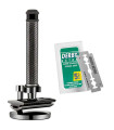 Maquinilla de Afeitar Gun‑Metal con Soporte SensaBien