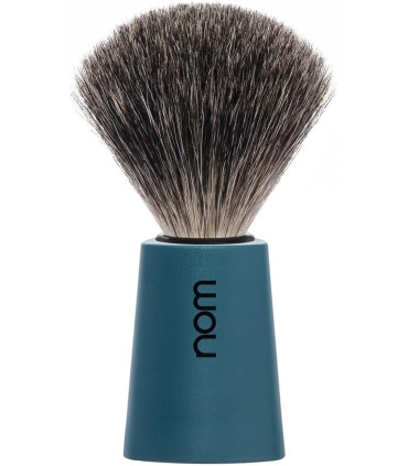 Brocha Afeitar Nom Tejón Puro Serie Carl Mango Azul Petrol - 1