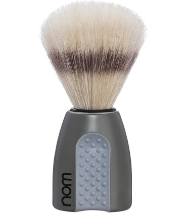 Brocha de Afeitar Nom Cerda Pura Serie Erik Mango Gris - 1