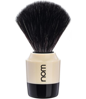Brocha de Afeitar Tejón Nom Marten Crema/Negro - 2