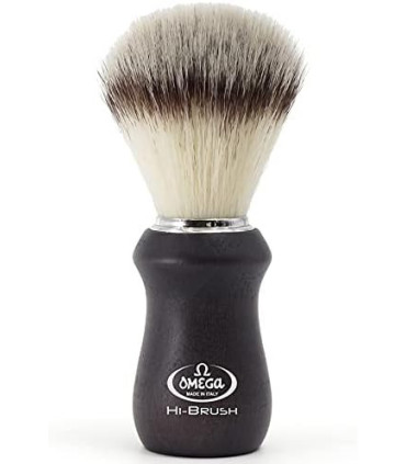Brocha de Afeitar Fibra Sintética Hi-Brush Madera Fresno Omega - 1