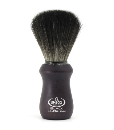 Brocha de Afeitar Fibra Sintética Hi-Brush Madera Fresno Omega - 1