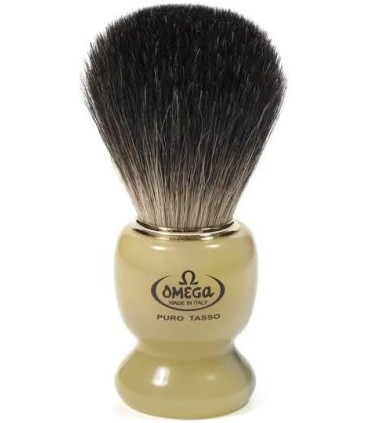 Brocha de Afeitar Tejón Negro Omega con Soporte - 2